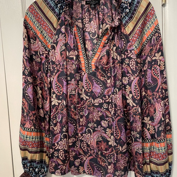 Current Air Multicolor Paisley Blouse - Picture 1 of 2
